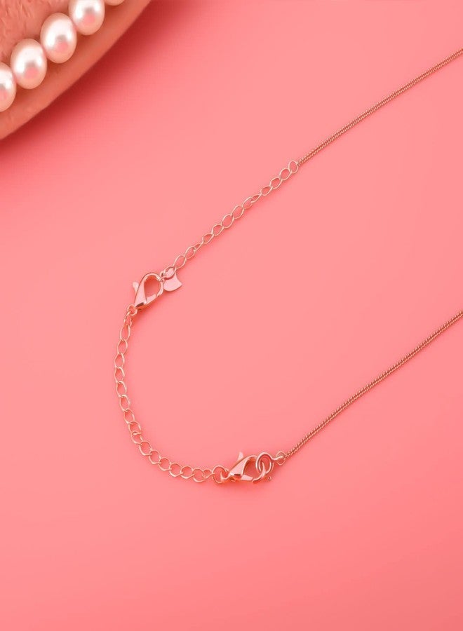 ST logo Rose Gold Plated Necklace, Bracelet, Anklet Extenders, 4 Sizes, Set of 8, for Jewelry Making - Image 3